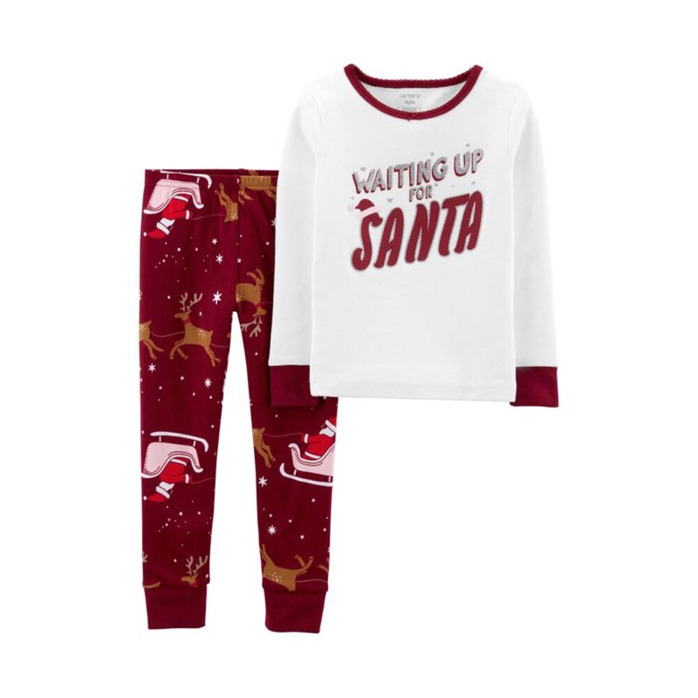 Carters Toddler Girls Christmas Snug Fit Pajama 2 Piece Set